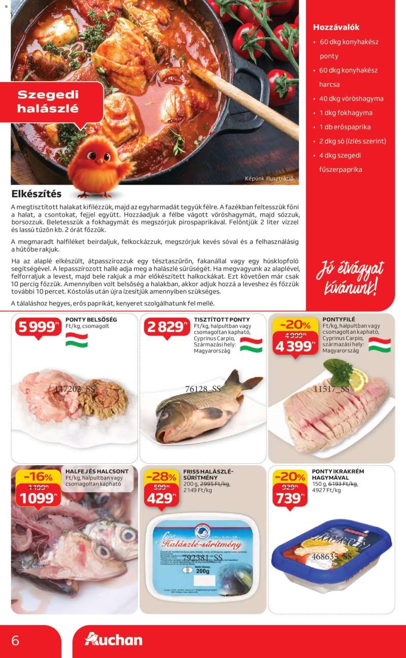 Auchan Akciós újság Auchan 6 oldal