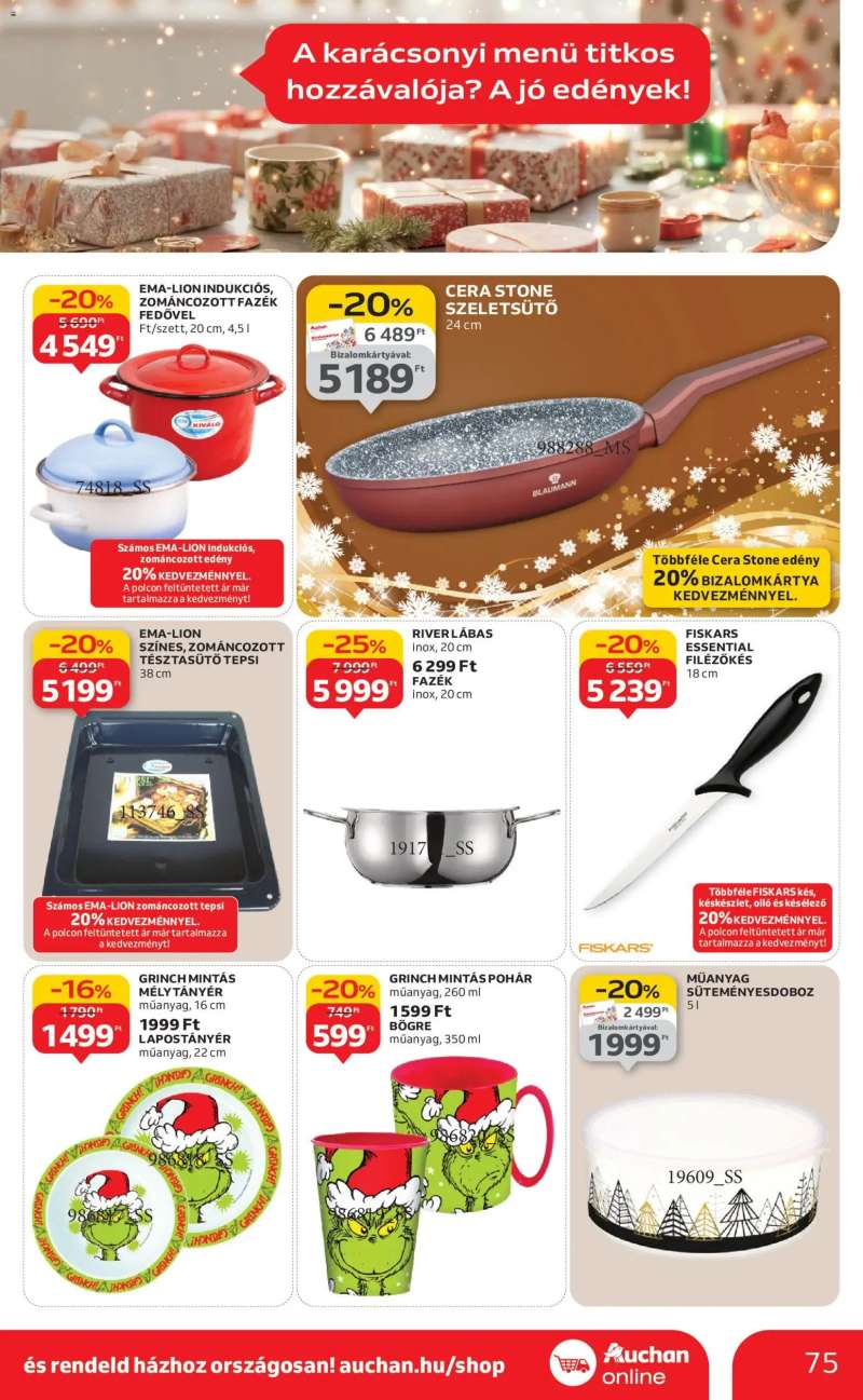 Auchan Akciós újság Auchan 75 oldal