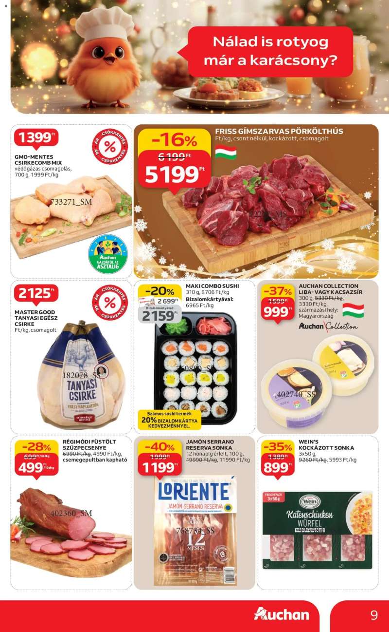 Auchan Akciós újság Auchan 9 oldal