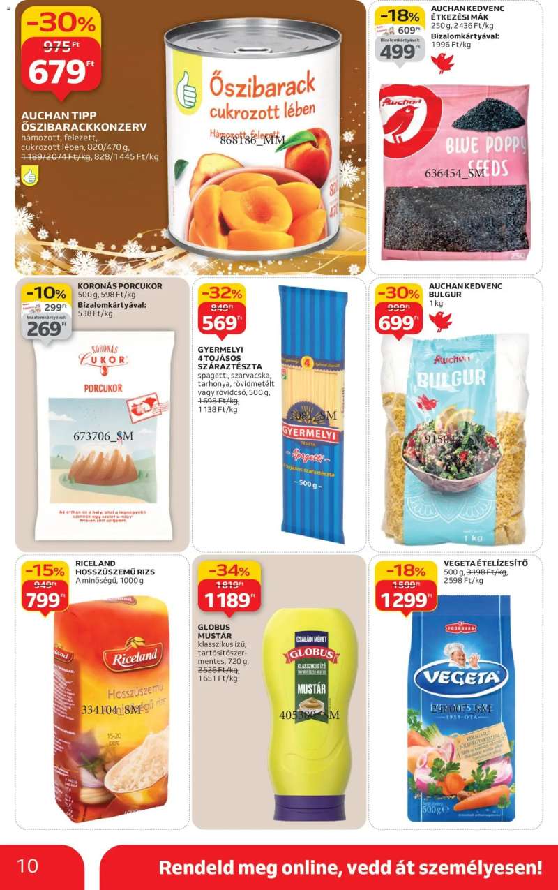 Auchan Szupermarket akciós újság 10 oldal