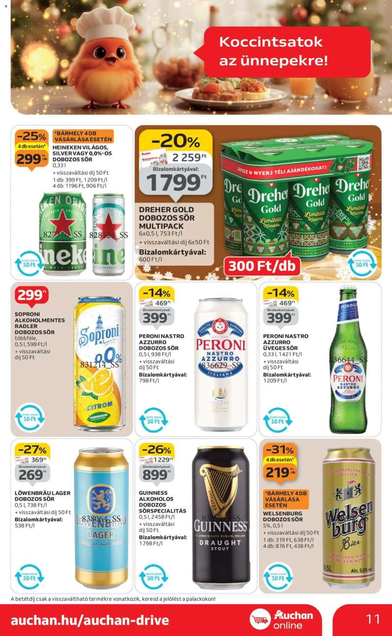 Auchan Szupermarket akciós újság 11 oldal