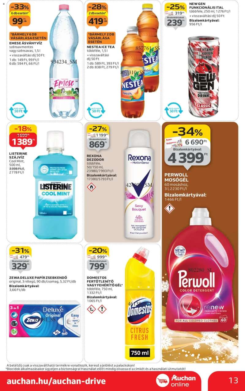 Auchan Szupermarket akciós újság 13 oldal