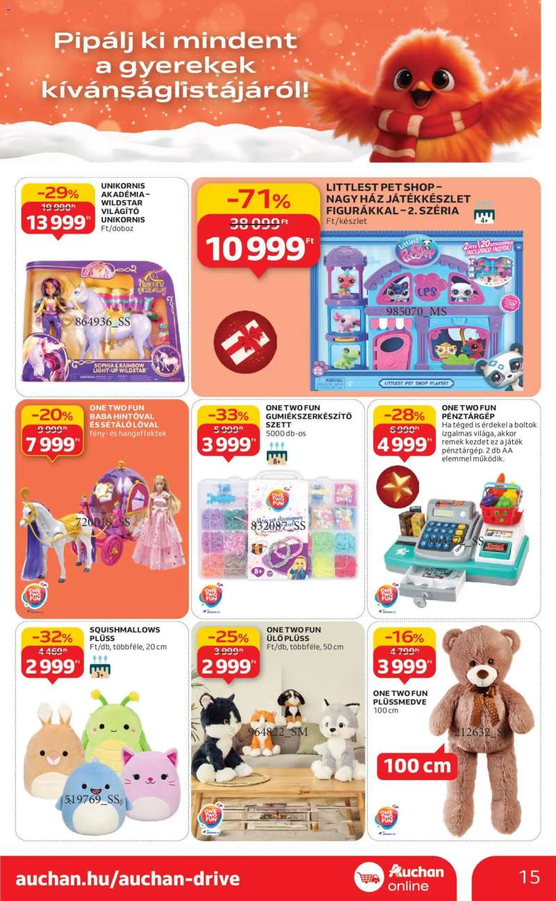 Auchan Szupermarket akciós újság 15 oldal
