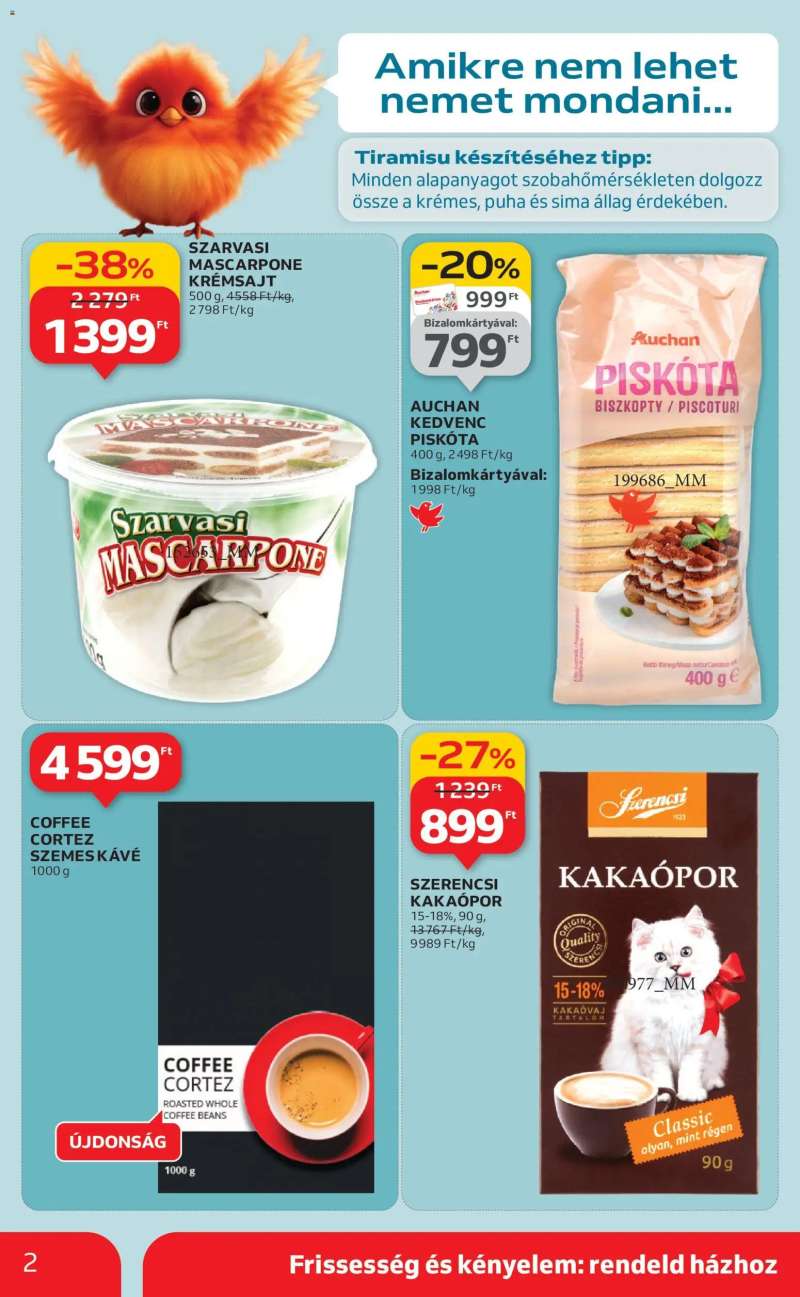 Auchan Szupermarket akciós újság 2 oldal