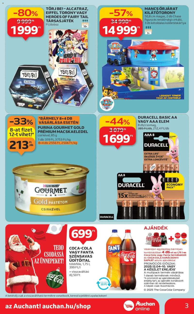 Auchan Szupermarket akciós újság 3 oldal
