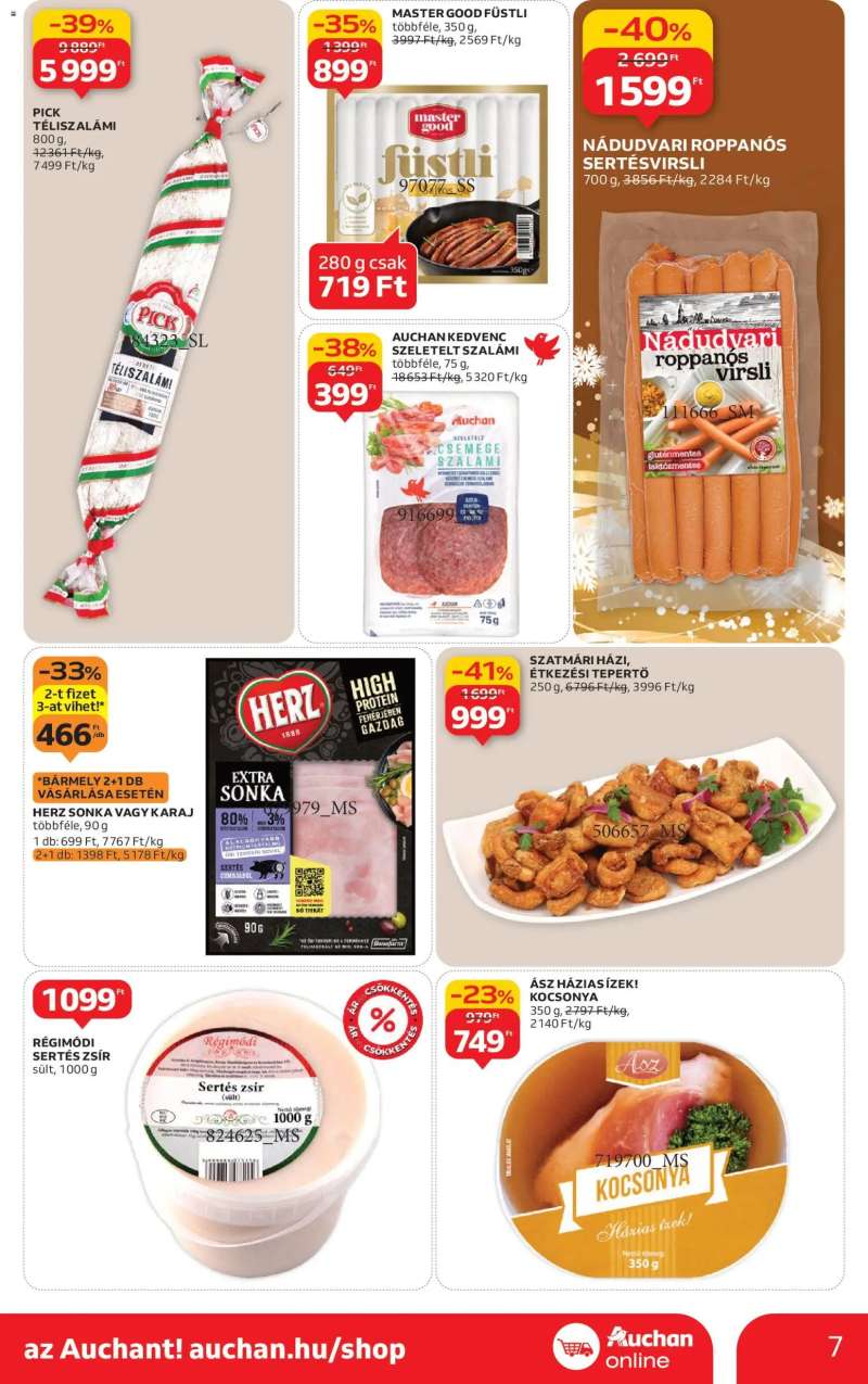 Auchan Szupermarket akciós újság 7 oldal