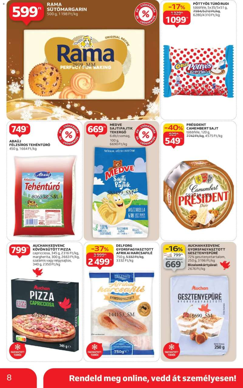 Auchan Szupermarket akciós újság 8 oldal