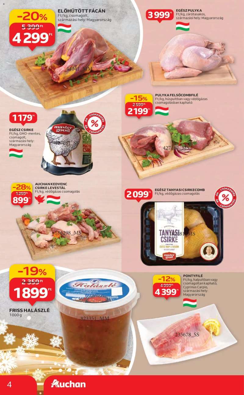 Auchan Akciós újság Auchan 4 oldal