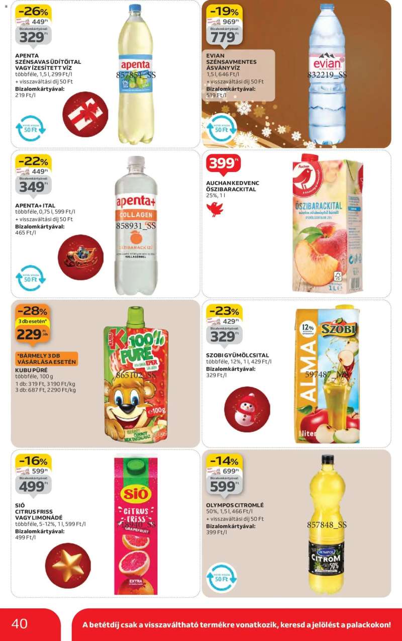 Auchan Akciós újság Auchan 40 oldal