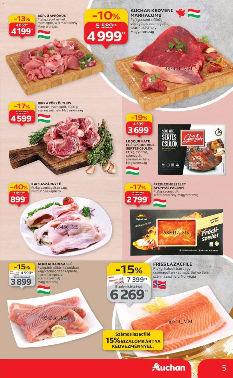 Auchan Akciós újság Auchan 5 oldal