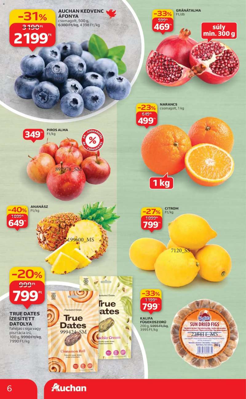 Auchan Akciós újság Auchan 6 oldal
