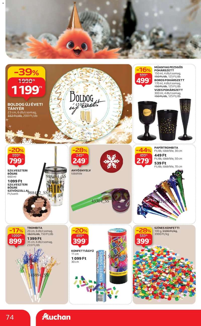 Auchan Akciós újság Auchan 74 oldal