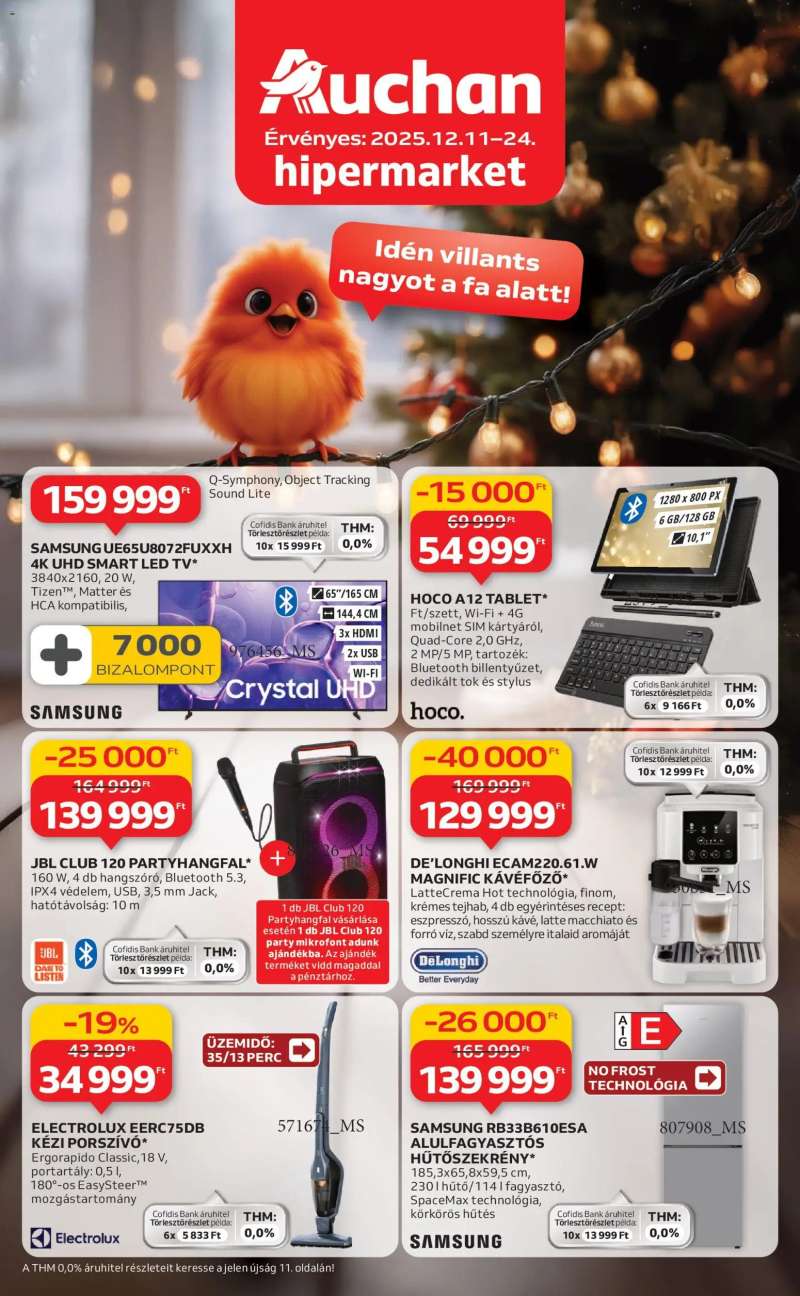 Auchan Háztartási Elektronika ajánlataink 1 oldal