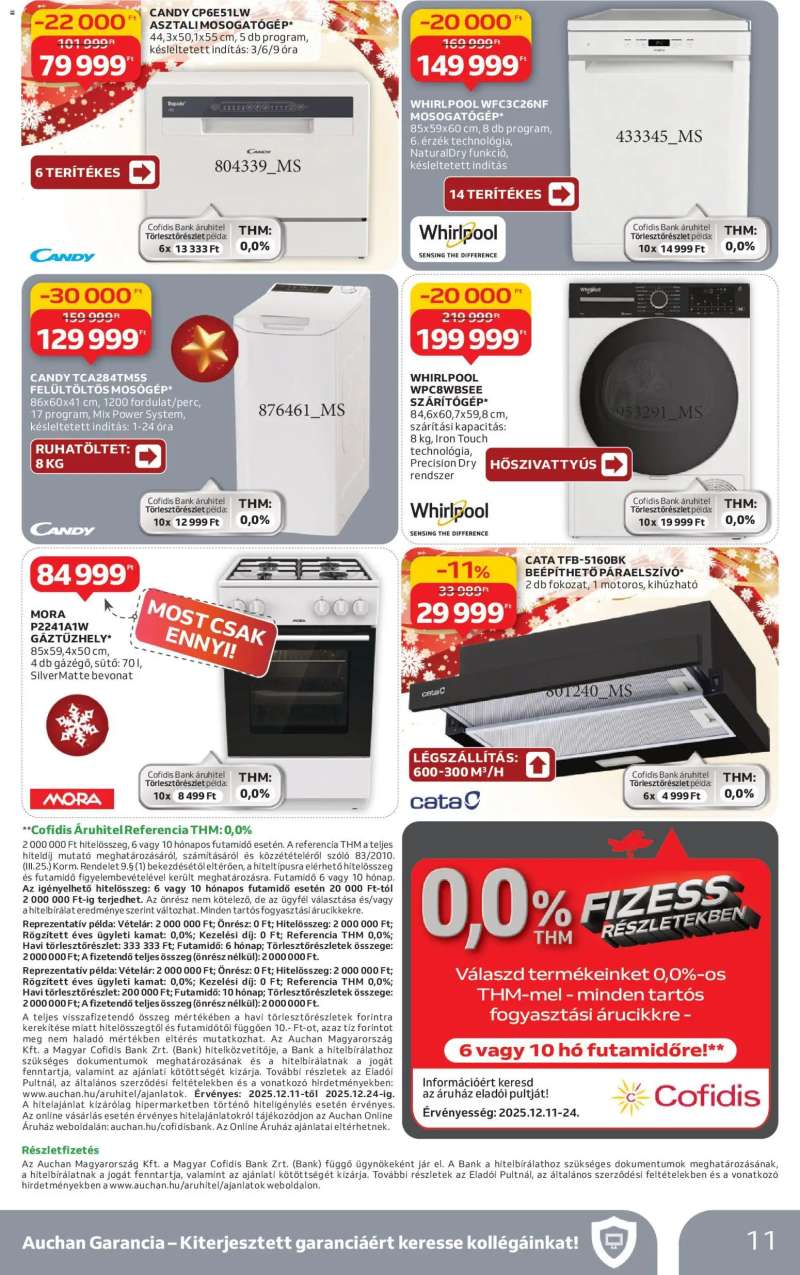 Auchan Háztartási Elektronika ajánlataink 11 oldal