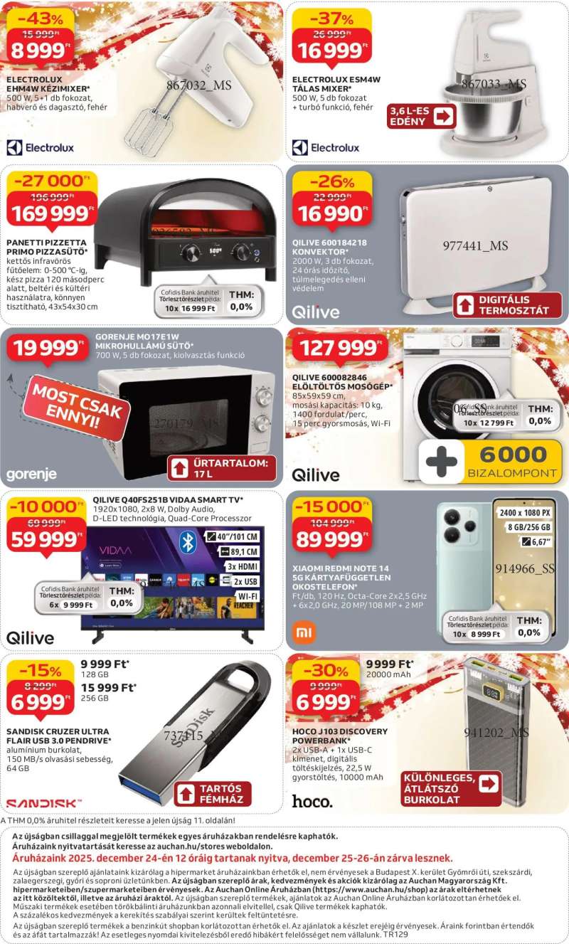 Auchan Háztartási Elektronika ajánlataink 16 oldal