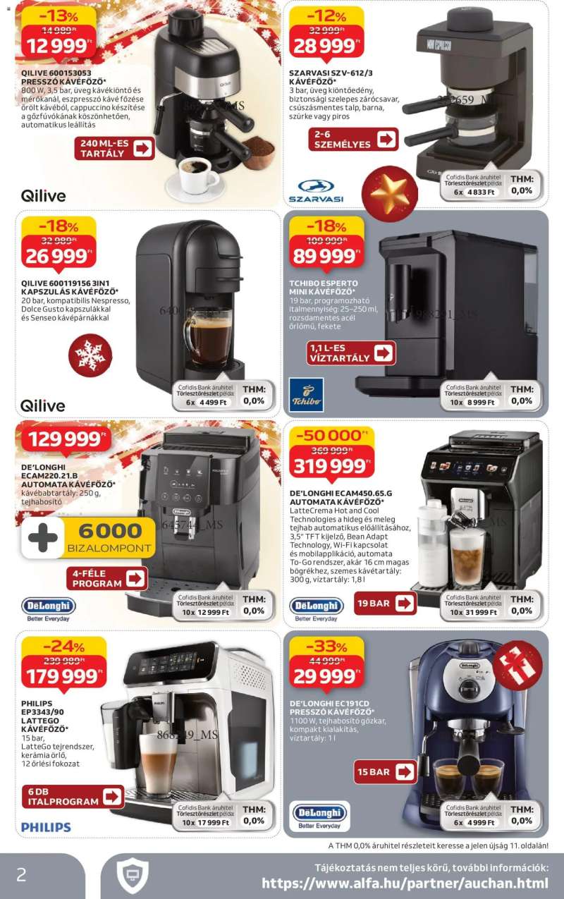 Auchan Háztartási Elektronika ajánlataink 2 oldal