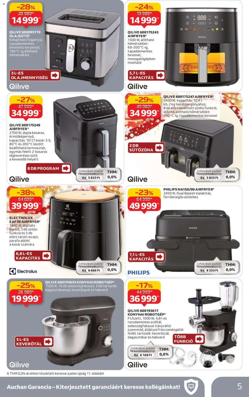 Auchan Háztartási Elektronika ajánlataink 5 oldal