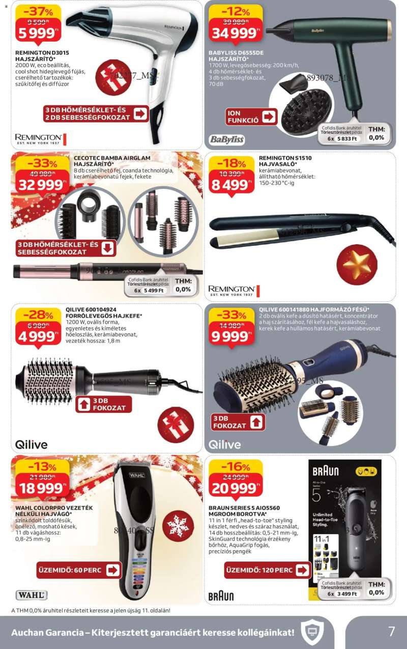 Auchan Háztartási Elektronika ajánlataink 7 oldal