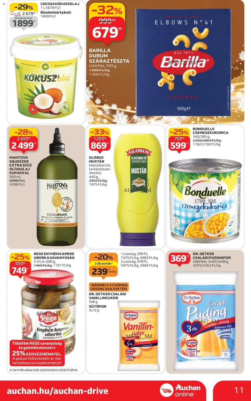 Auchan Szupermarket akciós újság 11 oldal