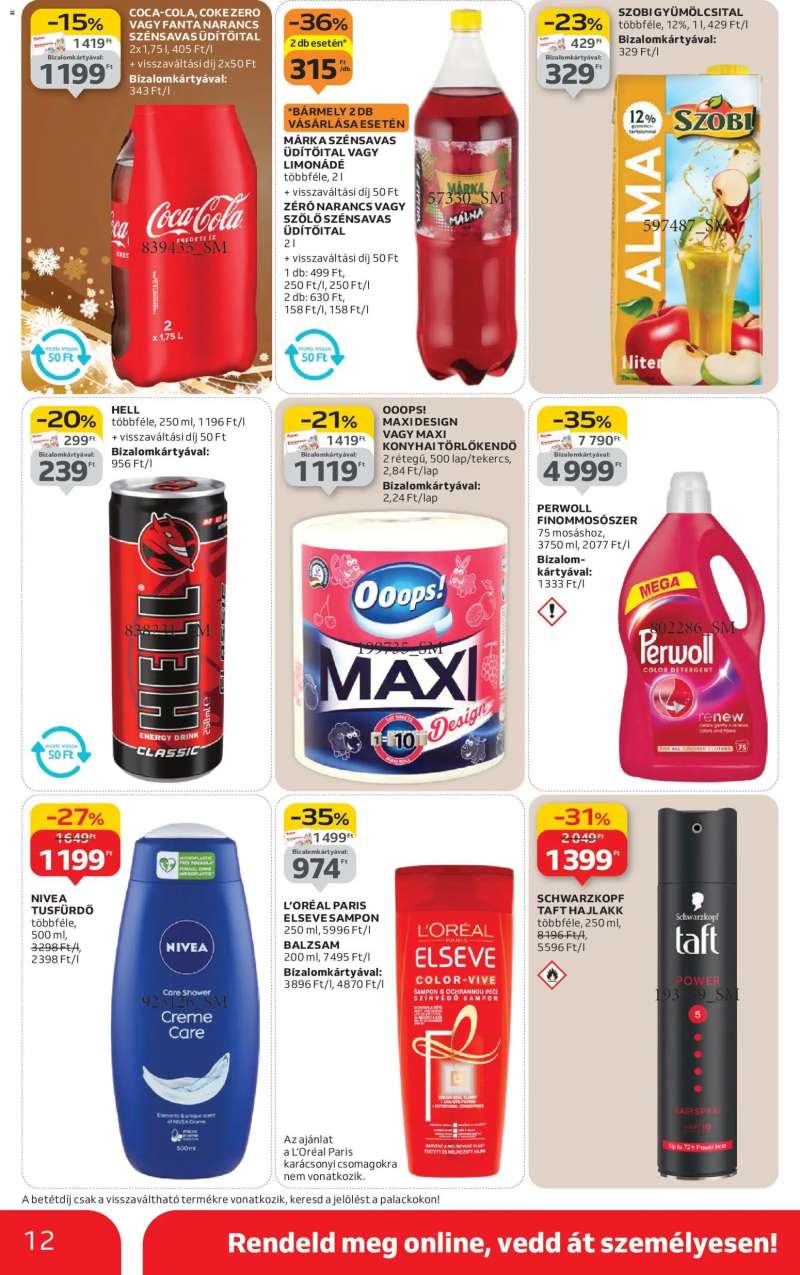 Auchan Szupermarket akciós újság 12 oldal