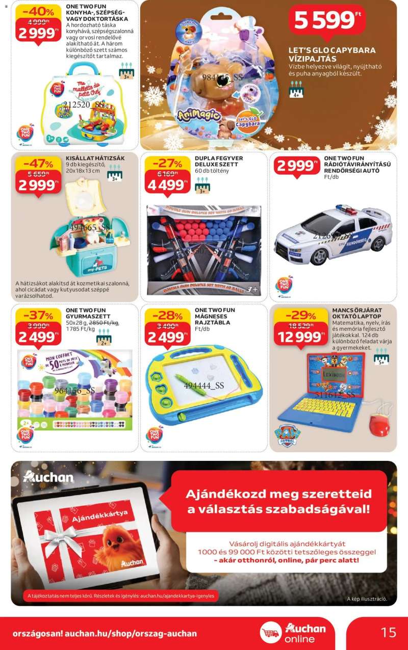 Auchan Szupermarket akciós újság 15 oldal