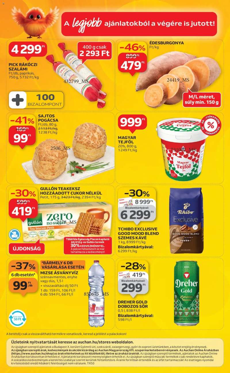 Auchan Szupermarket akciós újság 16 oldal