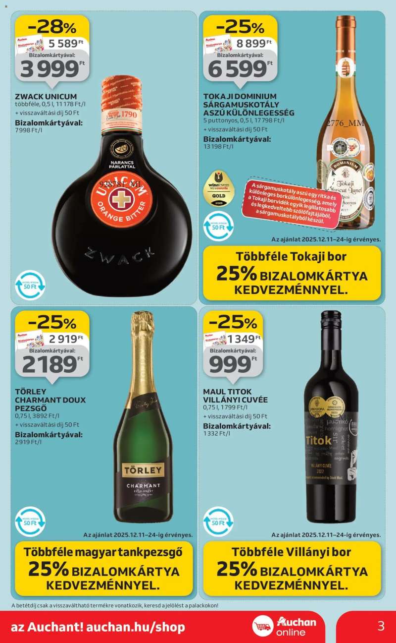 Auchan Szupermarket akciós újság 3 oldal