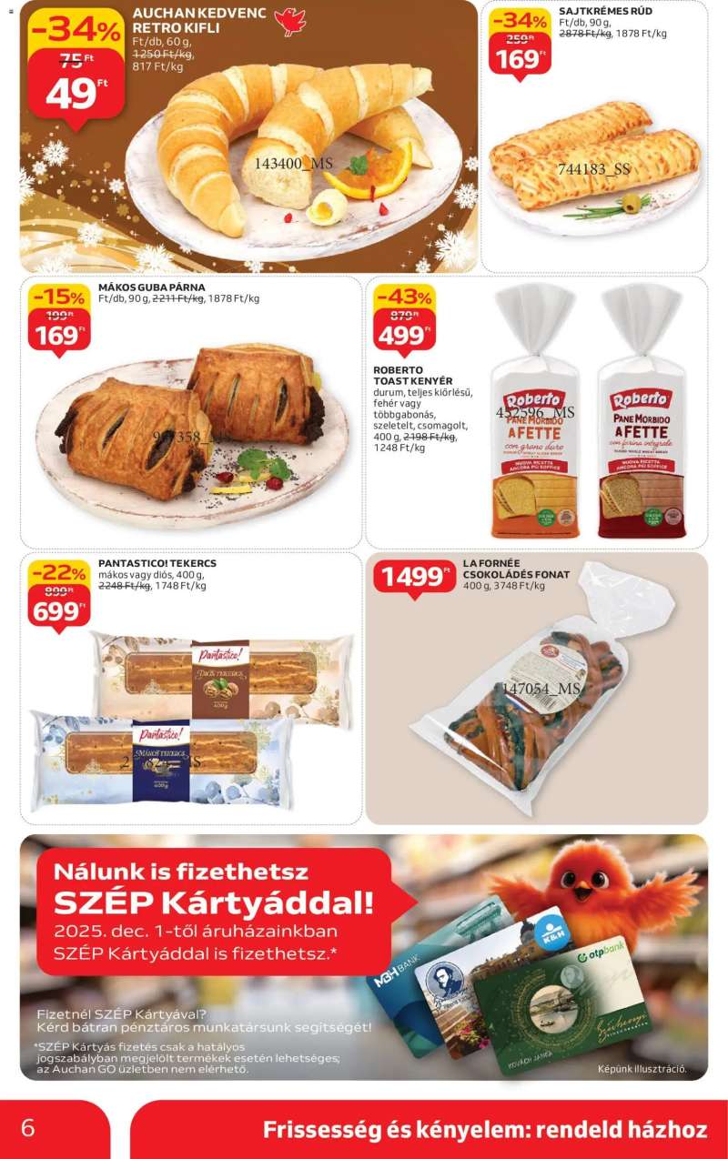 Auchan Szupermarket akciós újság 6 oldal
