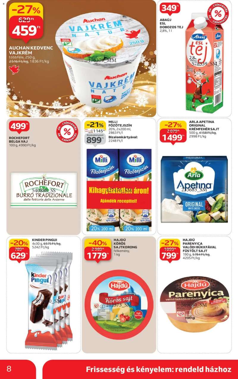 Auchan Szupermarket akciós újság 8 oldal