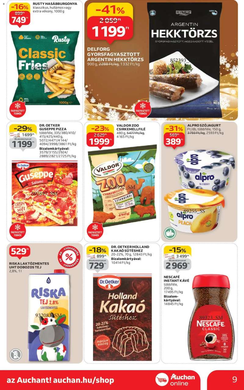 Auchan Szupermarket akciós újság 9 oldal