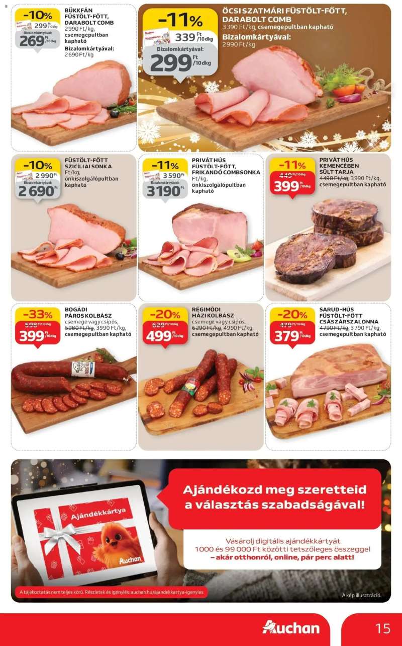 Auchan Auchan újság érvényessége 12.24.-ig 15 oldal