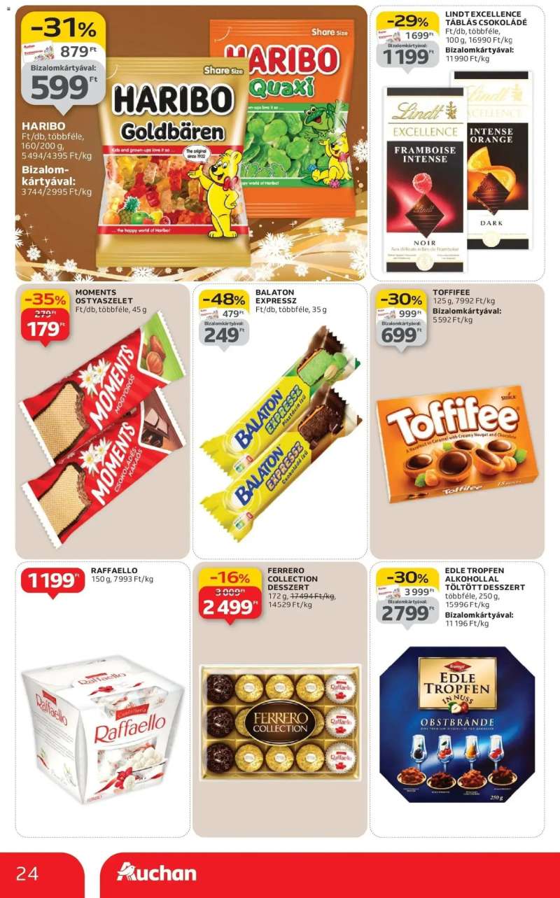 Auchan Auchan újság érvényessége 12.24.-ig 24 oldal