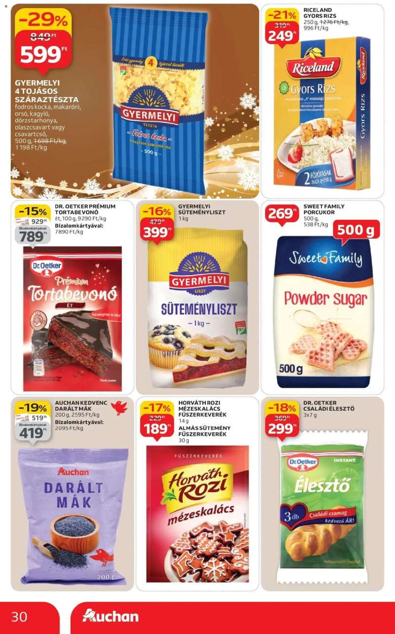 Auchan Auchan újság érvényessége 12.24.-ig 30 oldal