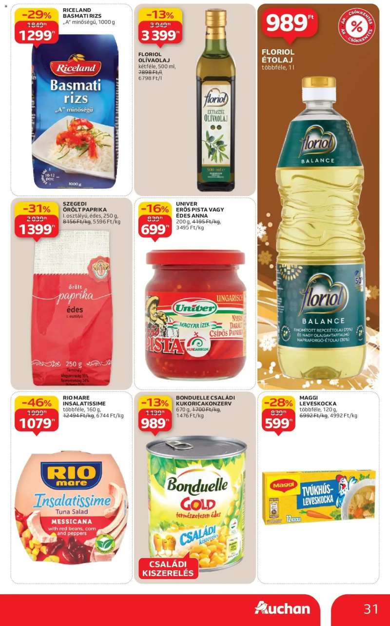 Auchan Auchan újság érvényessége 12.24.-ig 31 oldal