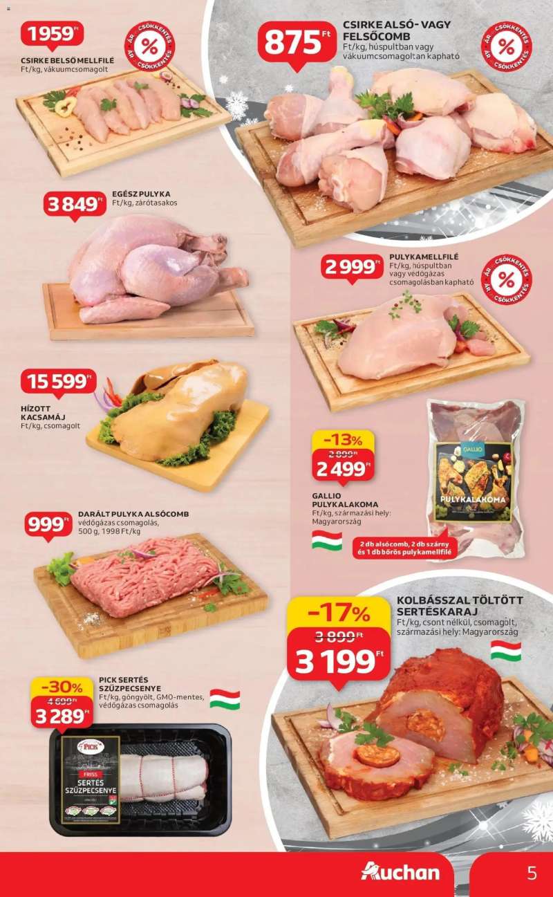 Auchan Auchan újság érvényessége 12.24.-ig 5 oldal