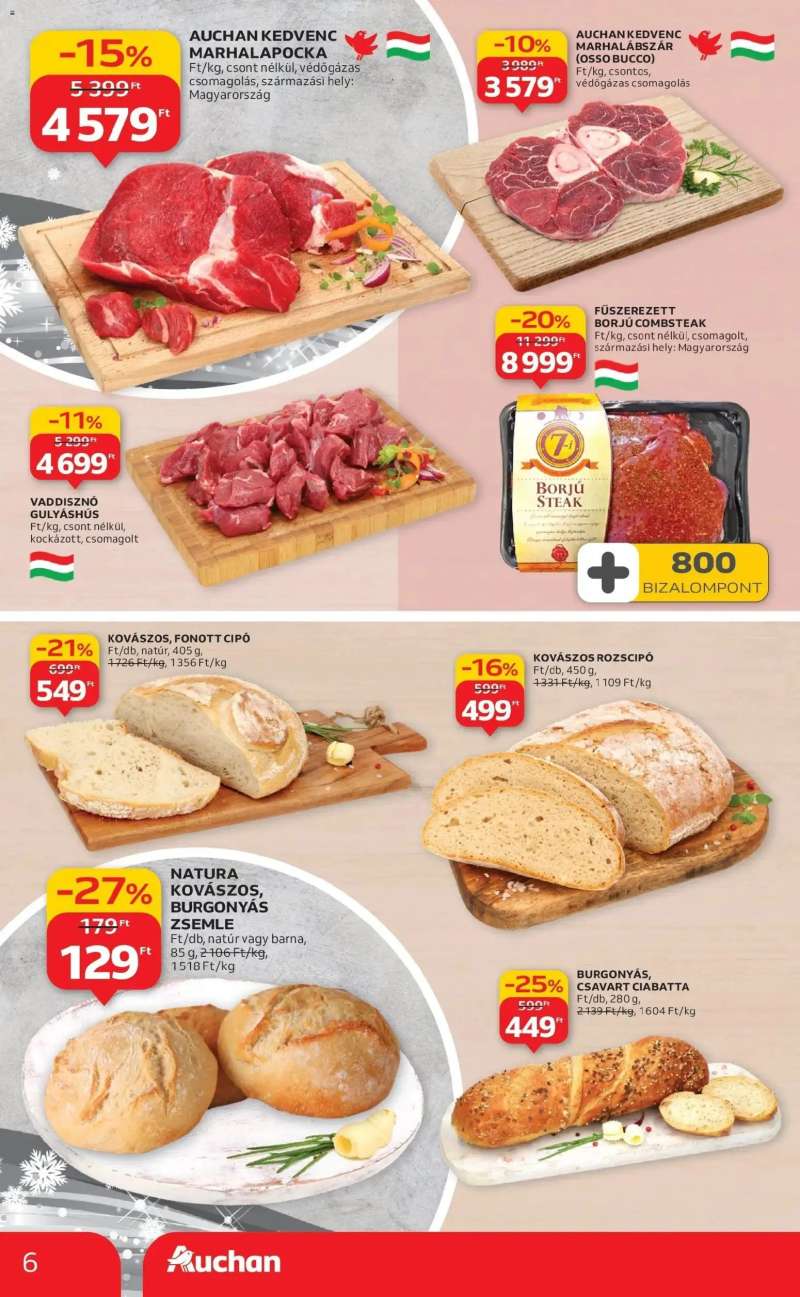 Auchan Auchan újság érvényessége 12.24.-ig 6 oldal