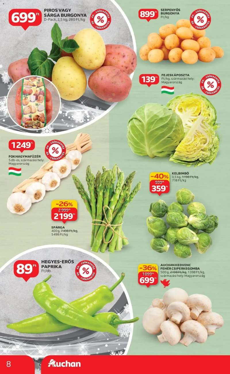 Auchan Auchan újság érvényessége 12.24.-ig 8 oldal