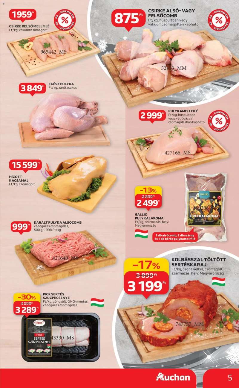 Auchan Akciós újság Auchan 5 oldal