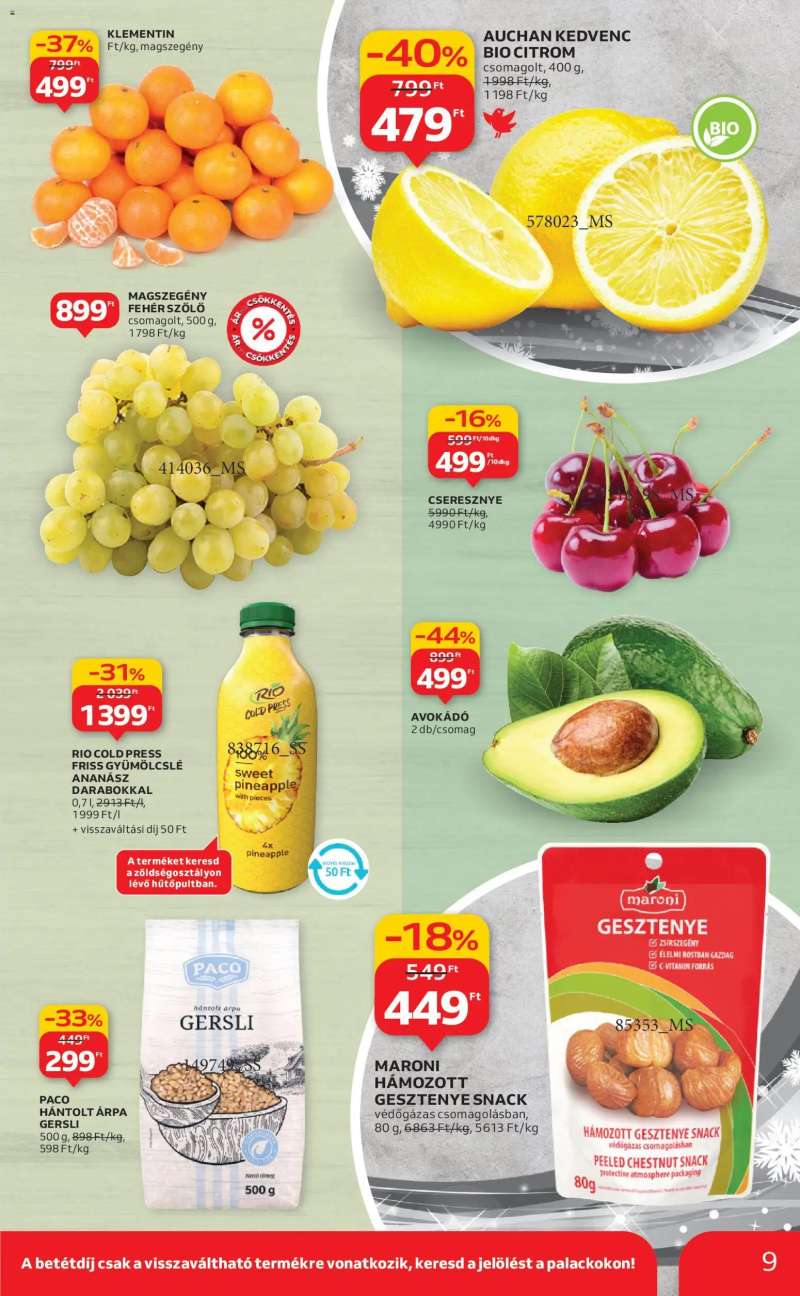 Auchan Akciós újság Auchan 9 oldal