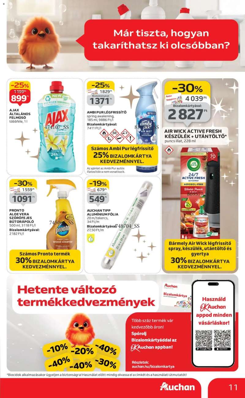 Auchan Fehér hetek hipermarket ajánlataink 11 oldal