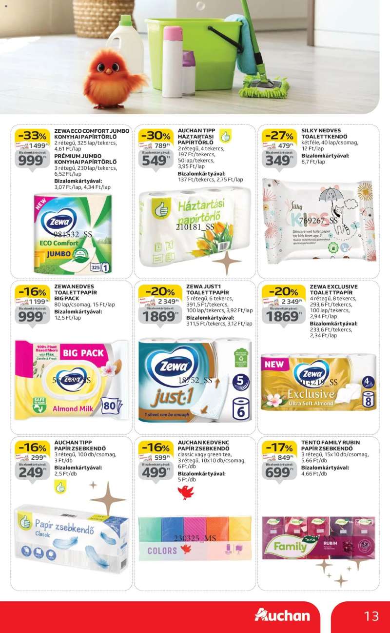 Auchan Fehér hetek hipermarket ajánlataink 13 oldal