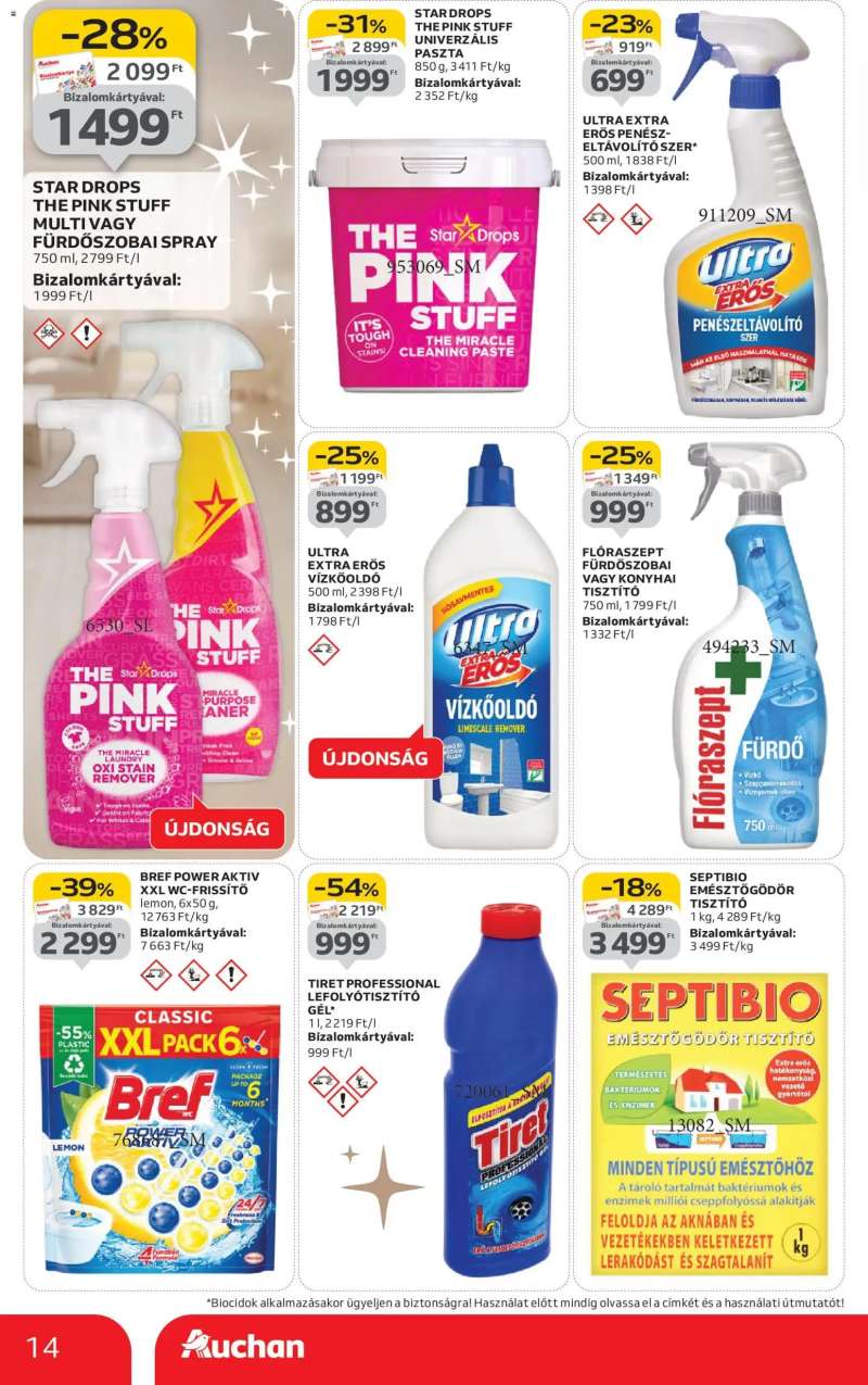 Auchan Fehér hetek hipermarket ajánlataink 14 oldal