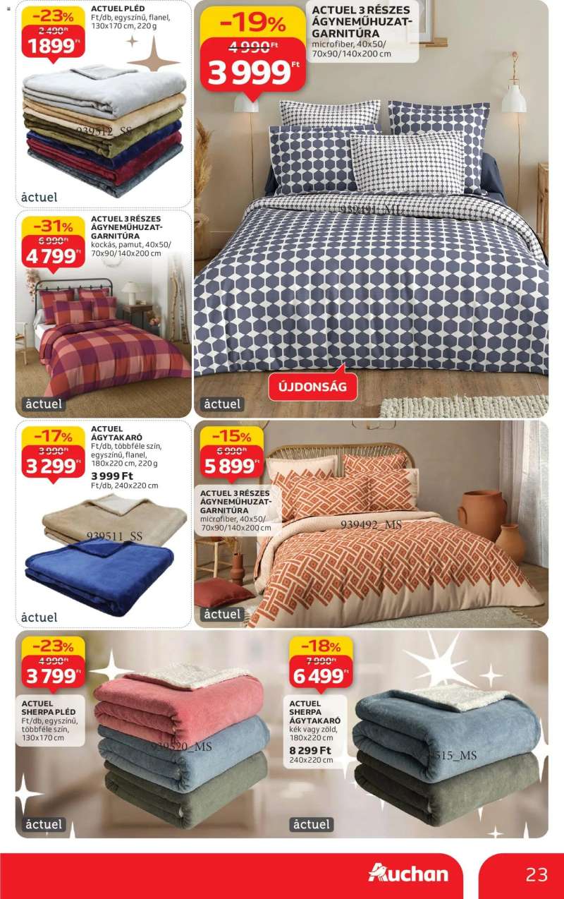 Auchan Fehér hetek hipermarket ajánlataink 23 oldal