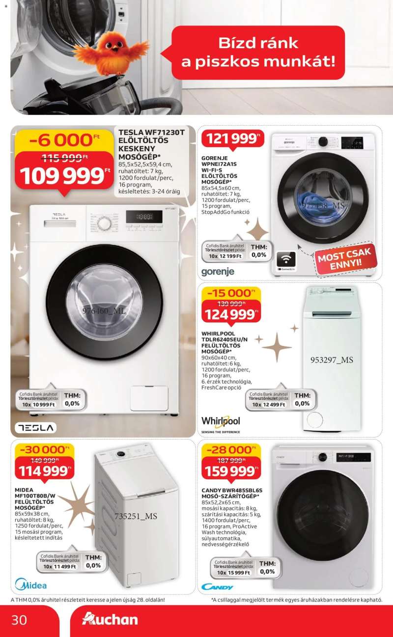 Auchan Fehér hetek hipermarket ajánlataink 30 oldal