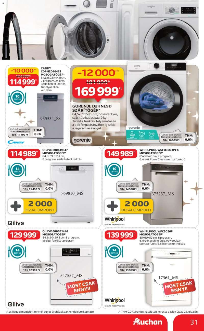 Auchan Fehér hetek hipermarket ajánlataink 31 oldal