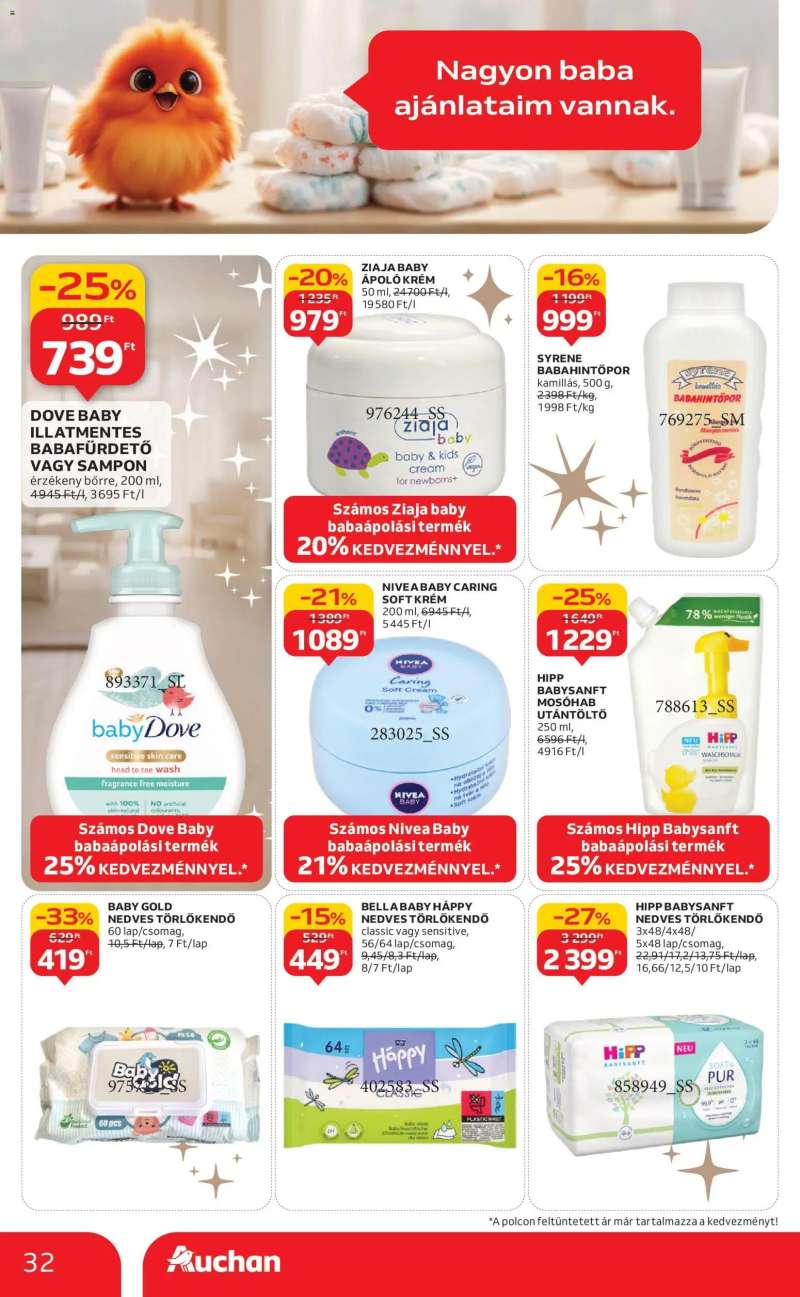 Auchan Fehér hetek hipermarket ajánlataink 32 oldal