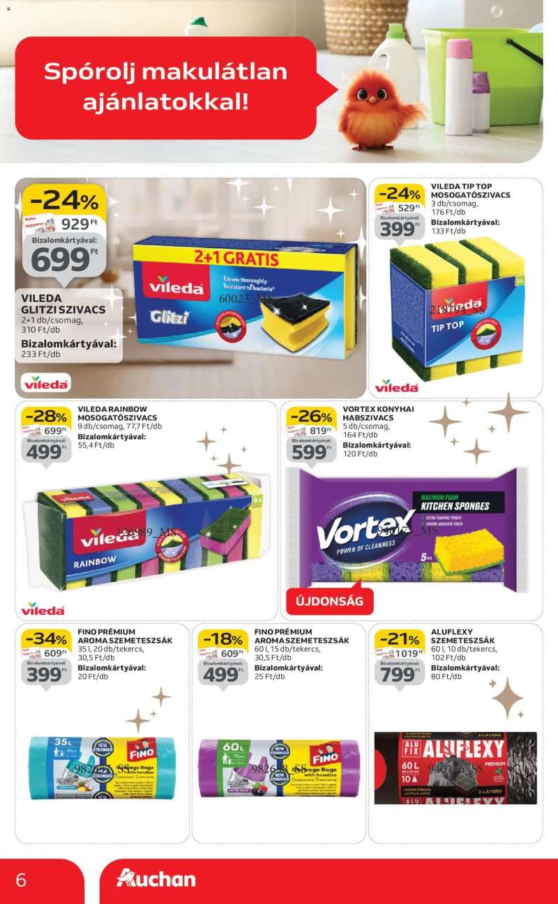 Auchan Fehér hetek hipermarket ajánlataink 6 oldal
