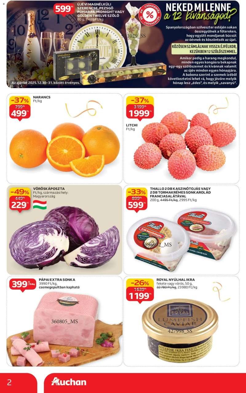 Auchan Akciós újság Auchan 2 oldal