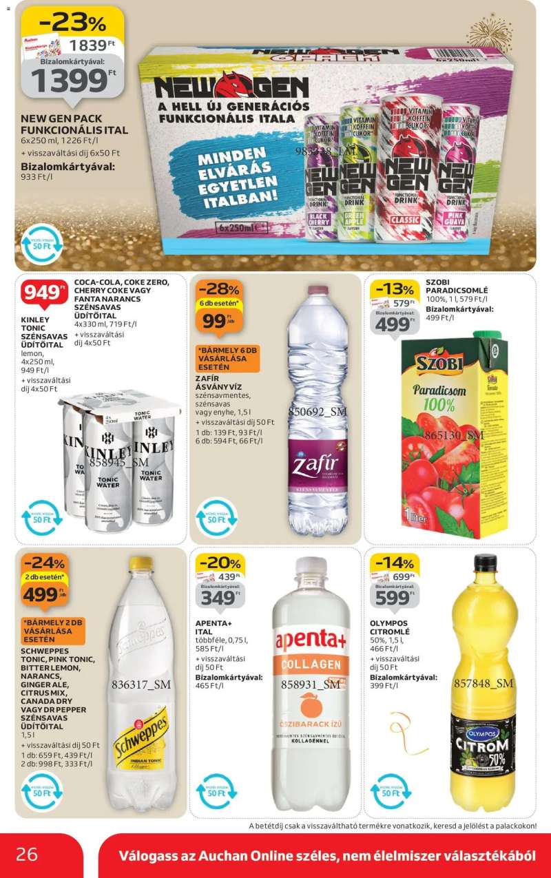 Auchan Akciós újság Auchan 26 oldal
