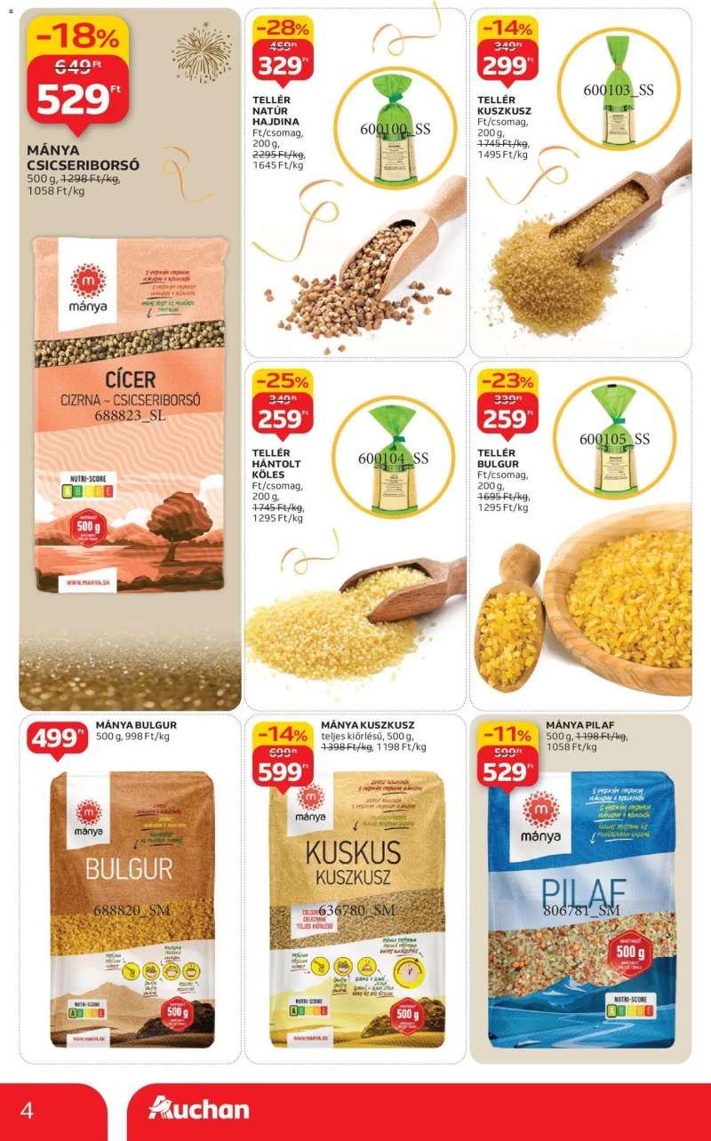Auchan Akciós újság Auchan 4 oldal